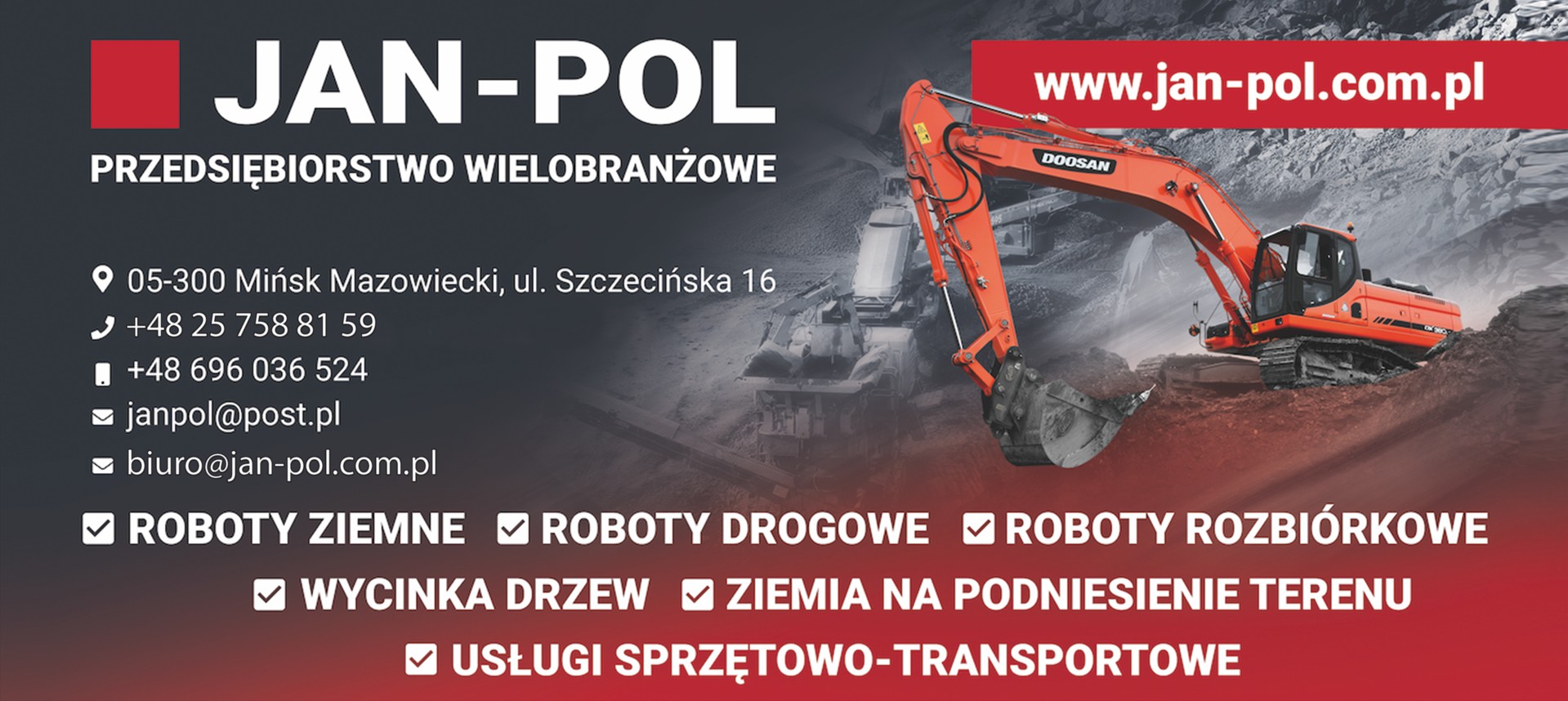 roboty drogowe MIŃSK MAZOWIECKI